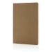 Cahier A5 en papier kraft Salton, carnet recyclé publicitaire