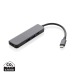 Hub avec entrée HDMI en aluminium recyclé Terra RCS cadeau d’entreprise