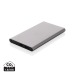 Powerbank 4000mAh en plastique recyclé/aluminium RCS cadeau d’entreprise