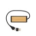 Hub USB à double entrée en plastique et en bambou RCS Link bedrijfs cadeau