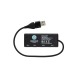 Hub USB à double entrée en plastique et en bambou RCS Link, Hub reclame