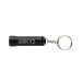 Porte-clés torche en aluminium recyclé RCS Flash, porte-clés lampe publicitaire