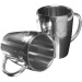 Set de 2 mugs en métal de 20 cl, mug et tasse en métal publicitaire