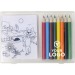 Miniatura del producto Juego de dibujo con 8 lápices de color y 20 hojas de papel 4