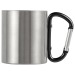 Mug double paroi 20cl poignée mousqueton, mug et tasse en métal reclame