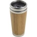 Tasse de voyage thermos en bambou (400 ml), Mug de voyage isolant publicitaire