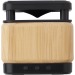 Miniaturansicht des Produkts Lautsprecher und kabelloses Ladegerät aus Bambus. 1