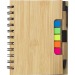 Cuaderno de bambú A5 con bolígrafo y notas, cuaderno de tapa dura publicidad