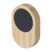 Support de téléphone en bambou Larry, Porte-téléphone portable et support, socle, base pour smartphone publicitaire