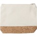 Trousse en coton et liège 22x4x17cm, trousse de toilette publicitaire