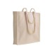 Shopper avec soufflet en canvas 280g/m², anses longues cadeau d’entreprise