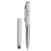 Stylo en métal 3 en 1 avec stilet écran/Lampe/pointeur laser, stylo lampe publicitaire