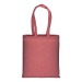 Shopper en coton recyclé 150g/m², effet mélange, anses longues, Tote bag publicitaire