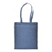 Shopper en coton recyclé 150g/m², effet mélange, anses longues, Tote bag publicitaire