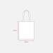 Shopper en coton recyclé 150g/m², effet mélange, anses longues cadeau d’entreprise
