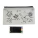 Set de 5 crayons de couleurs à la cire de forme cylindrique, dans un étui en TNT à colori cadeau d’entreprise