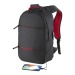 Sac-à-dos porte-pc en polyester 600D. Poche principale porte-pc et 3 poches frontales, sac à dos pour ordinateur publicitaire