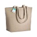 Tote-bag avec soufflet à la base en coton recyclé 280g/m², anses longues cadeau d’entreprise