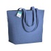 Tote-bag avec soufflet à la base en coton recyclé 280g/m², anses longues, Sac shopping durable publicitaire