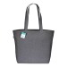 Tote-bag avec soufflet à la base en coton recyclé 280g/m², anses longues cadeau d’entreprise