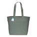 Tote-bag avec soufflet à la base en coton recyclé 280g/m², anses longues, Sac shopping durable publicitaire