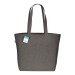 Tote-bag avec soufflet à la base en coton recyclé 280g/m², anses longues, Sac shopping durable publicitaire