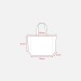 Tote-bag avec soufflet à la base en coton recyclé 280g/m², anses longues cadeau d’entreprise