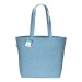 Tote-bag avec soufflet à la base en coton recyclé 280g/m², anses longues, Sac shopping durable publicitaire