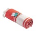 Serviette de plage/paréo en coton recyclé 180g/m², Serviette ou drap de plage publicitaire