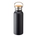 Thermos en acier inoxydable avec double paroi isolante de 500ml avec bouchon en bambou, bouteille isotherme  pubblicitario