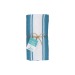 Serviette de plage / paréo en coton recyclé de 140g/m², Serviette ou drap de plage publicitaire