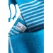 Serviette de plage en coton recyclé style fouta de 350g/m², Fouta publicitaire