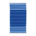 Serviette de plage en coton recyclé style fouta de 350g/m², Fouta publicitaire