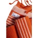 Serviette de plage en coton recyclé style fouta de 350g/m², Fouta publicitaire