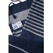 Serviette de plage en coton recyclé style fouta de 350g/m² cadeau d’entreprise