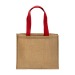 Tote bag en toile de jute, anses longues et soufflet, Tote bag publicitaire