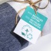 Serviette de plage / paréo en coton recyclé de 180g/m² avec frange, mesure 90x170cm, Serviette ou drap de plage publicitaire