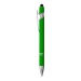 Stylo à bille en aluminium caoutchouté avec gomme pour écran tactile et clip en métal cadeau d’entreprise