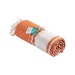 Serviette de plage en coton recyclé 150g/m² certifiée GRS, Serviette ou drap de plage publicitaire