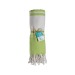 Serviette de plage en coton recyclé 150g/m² certifiée GRS cadeau d’entreprise