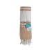 Serviette de plage en coton recyclé 150g/m² certifiée GRS cadeau d’entreprise