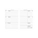 Agenda hebdomadaire 2025, couverture avec surpiqûres, porte-stylo et papier blanc, agenda pubblicitario