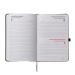 Agenda journalier 2026, couverture rigide en PU thermocollé avec piqûres sur les bords cadeau d’entreprise
