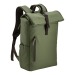 Sac à dos porte PC 15 en PU souple résistant à l'eau, sac à dos roll-top publicitaire