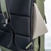 Sac à dos porte PC 15 en PU souple résistant à l'eau, sac à dos roll-top publicitaire