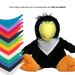 Peluche corbeau - MBW, peluche publicitaire
