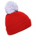 Sombrero de punto con pompón de dos colores regalo de empresa
