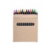 Set de 12 pastels de couleurs, Crayon gras et crayon de cire publicitaire