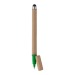 Stylet en carton recyclé et stylo à bille ecotouch, gadget écologique recyclé ou bio publicitaire
