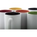 Becher zweifarbig weiß 30 cl mit Gravur, Keramikbecher Werbung